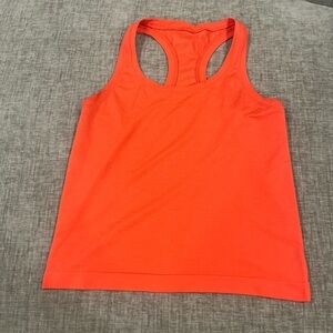 Sold sold Lululemon Athletica Orange Fitted Crop Tank Top